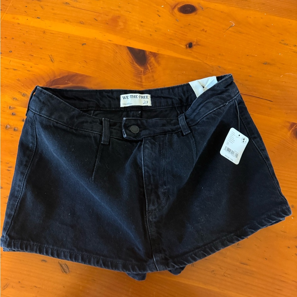 We The Free Women's Black Jean Skort